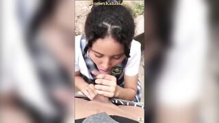 चुदासी स्कूली लड़की ने लंड चूस कर चुदाई करवाई