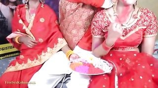 ससुर ने बहुओं के साथ नंगी होली खेली